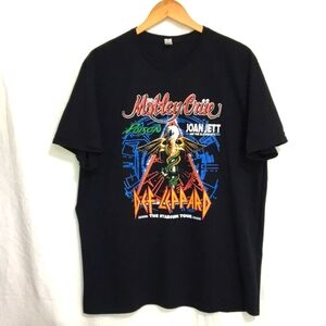 Motley Crue Def Leppard Poison Joan Jett 2022 Stadium Tour Shirt 2XL
